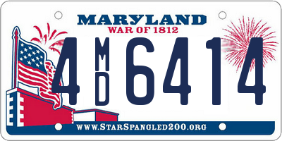 MD license plate 4MD6414