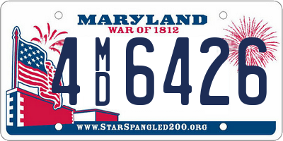 MD license plate 4MD6426