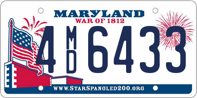 MD license plate 4MD6433