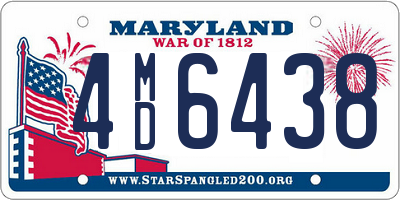 MD license plate 4MD6438