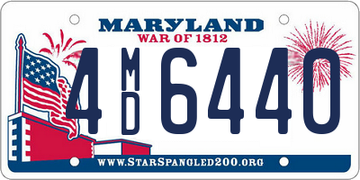 MD license plate 4MD6440