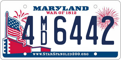 MD license plate 4MD6442