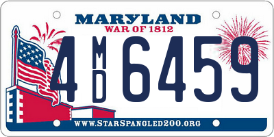 MD license plate 4MD6459