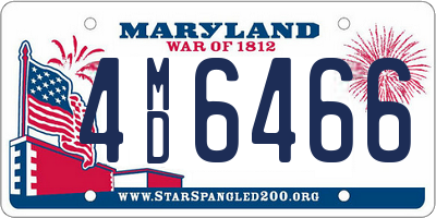 MD license plate 4MD6466
