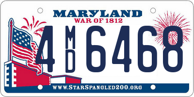 MD license plate 4MD6468