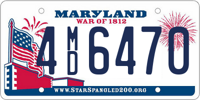 MD license plate 4MD6470