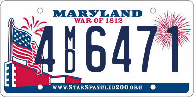 MD license plate 4MD6471
