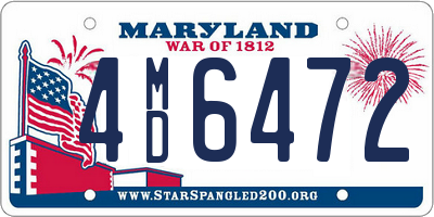 MD license plate 4MD6472
