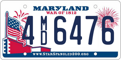 MD license plate 4MD6476
