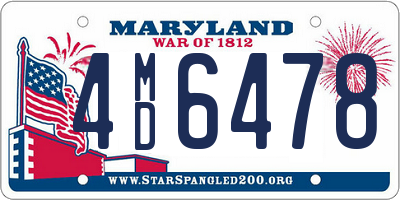 MD license plate 4MD6478