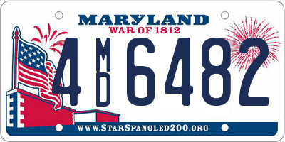 MD license plate 4MD6482