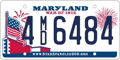 MD license plate 4MD6484