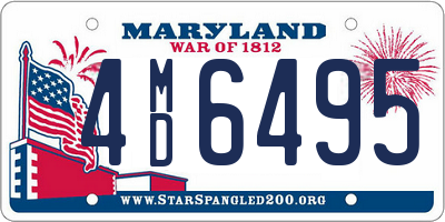 MD license plate 4MD6495