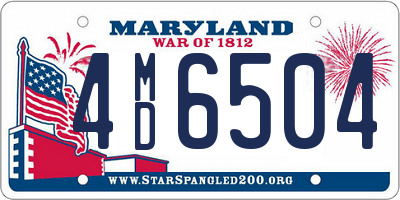 MD license plate 4MD6504