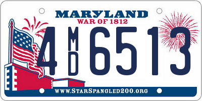 MD license plate 4MD6513