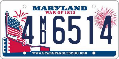 MD license plate 4MD6514