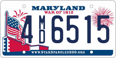 MD license plate 4MD6515