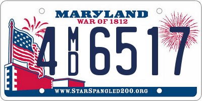 MD license plate 4MD6517