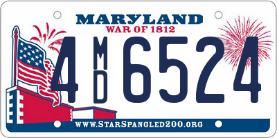 MD license plate 4MD6524