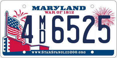 MD license plate 4MD6525