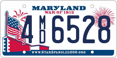 MD license plate 4MD6528