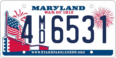 MD license plate 4MD6531