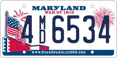 MD license plate 4MD6534