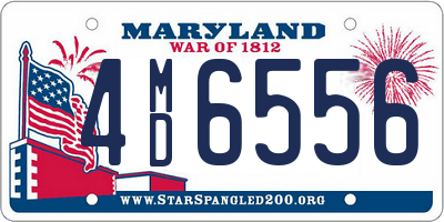 MD license plate 4MD6556