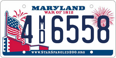 MD license plate 4MD6558