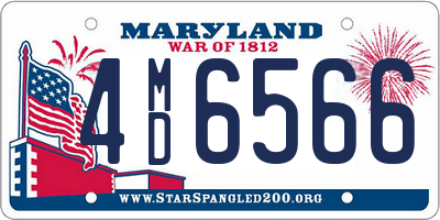 MD license plate 4MD6566