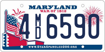 MD license plate 4MD6590