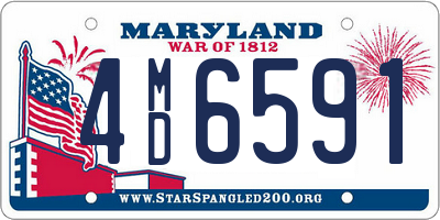 MD license plate 4MD6591
