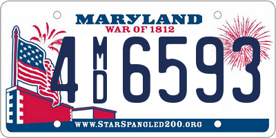 MD license plate 4MD6593