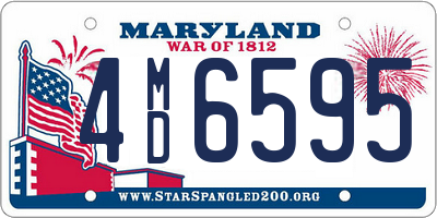 MD license plate 4MD6595