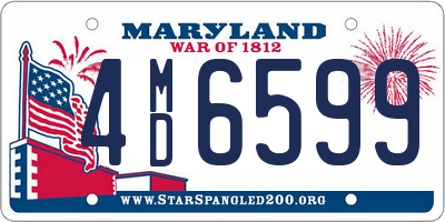 MD license plate 4MD6599