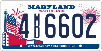 MD license plate 4MD6602