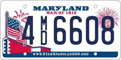 MD license plate 4MD6608