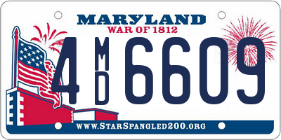 MD license plate 4MD6609