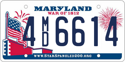 MD license plate 4MD6614