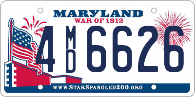 MD license plate 4MD6626