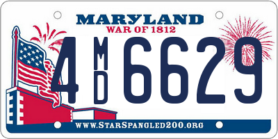 MD license plate 4MD6629