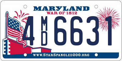 MD license plate 4MD6631