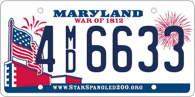 MD license plate 4MD6633