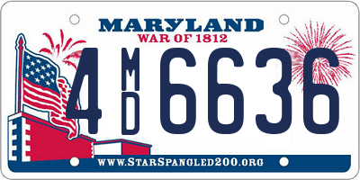 MD license plate 4MD6636