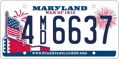MD license plate 4MD6637