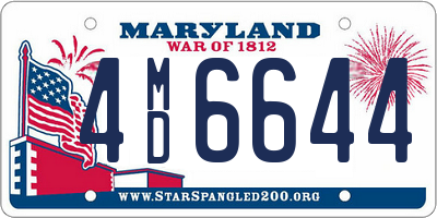 MD license plate 4MD6644