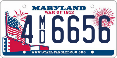 MD license plate 4MD6656