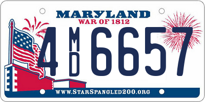 MD license plate 4MD6657