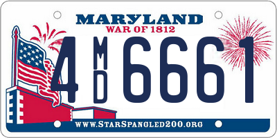 MD license plate 4MD6661