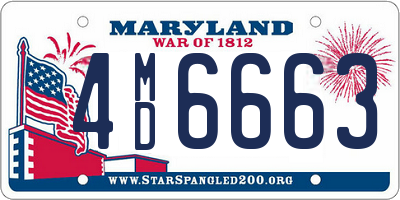 MD license plate 4MD6663